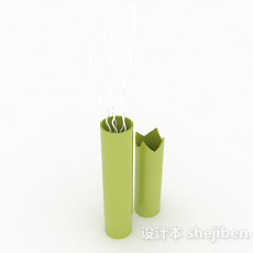 绿色陶瓷摆件3d模型下载