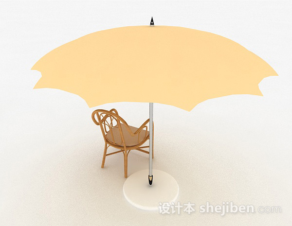 设计本木质简约休闲椅3d模型下载