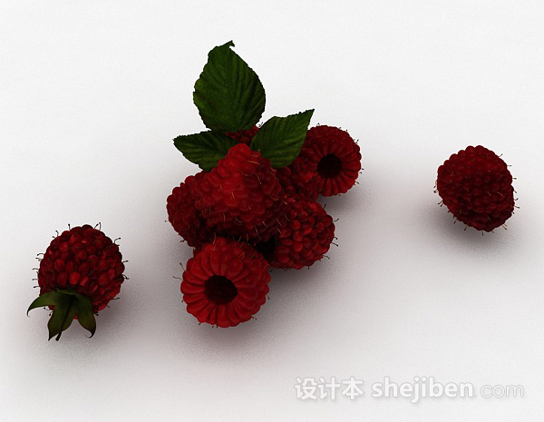 树莓3d模型下载