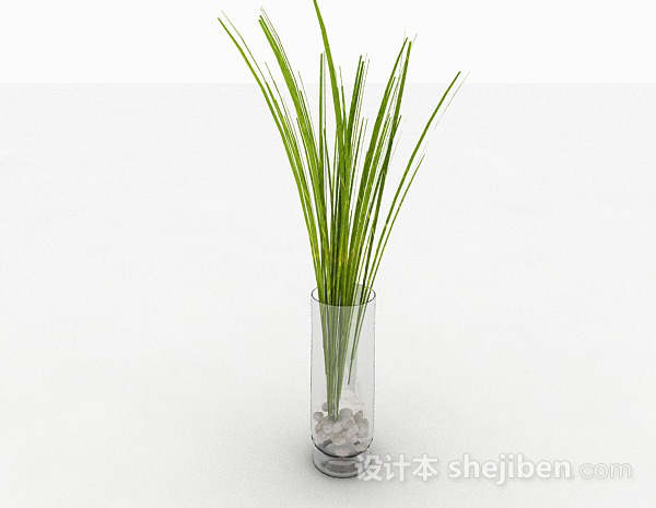 现代风格玻璃花瓶3d模型下载