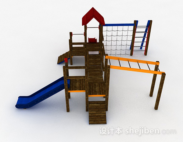 设计本公园滑滑梯3d模型下载