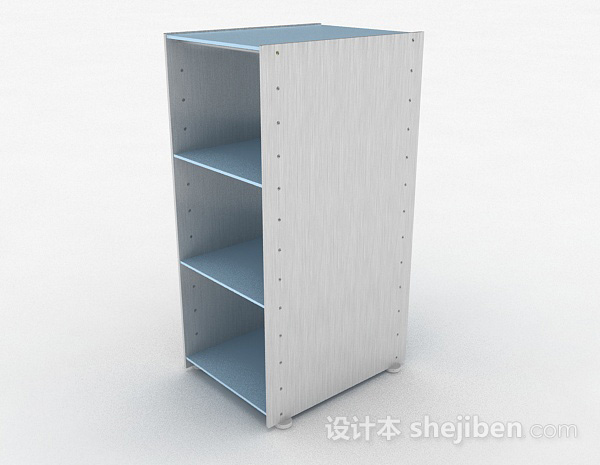 现代风格简约家居蓝色墙柜3d模型下载