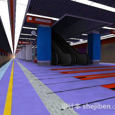 地铁站3d模型下载