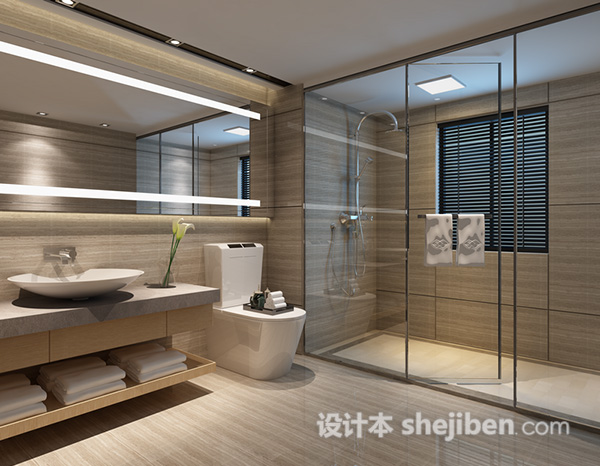 卫生间淋浴房3d模型下载