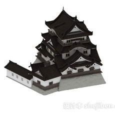中国古代建筑3d模型下载