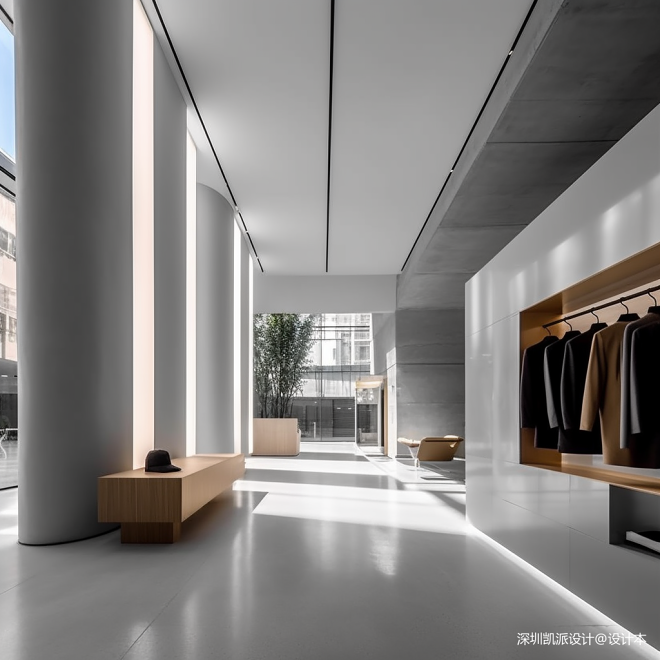 现代极简服装展厅/服装买手店设计项目