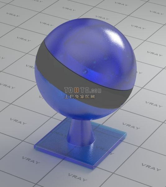 3d磨砂玻璃材质VR材质